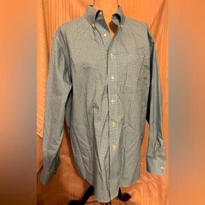 EUC Jos. A. Banks plaid dress shirt another large w/  100% cotton in size large